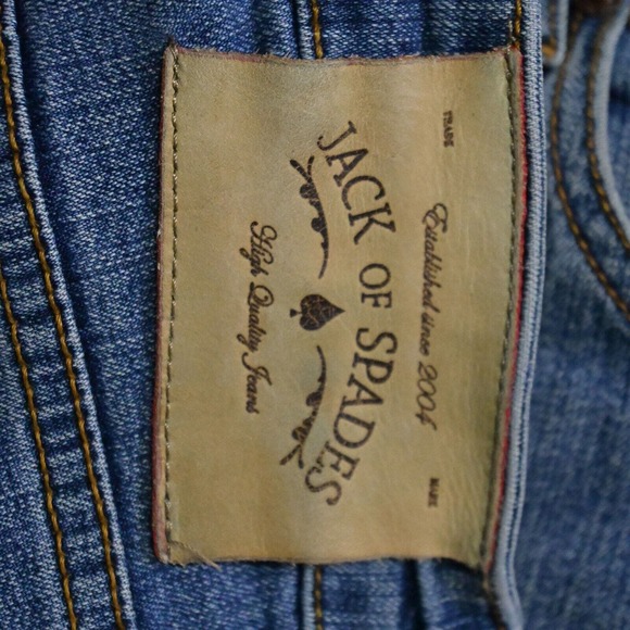 Jack of Spades 38 x 32 High Roller Stretch Light Wash Denim Jeans - Picture 3 of 5